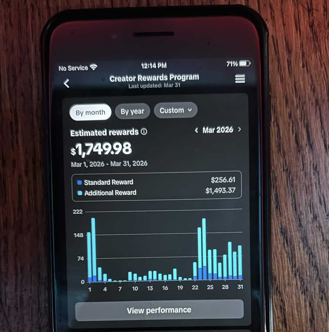 TikTok Creator Rewards $1,749